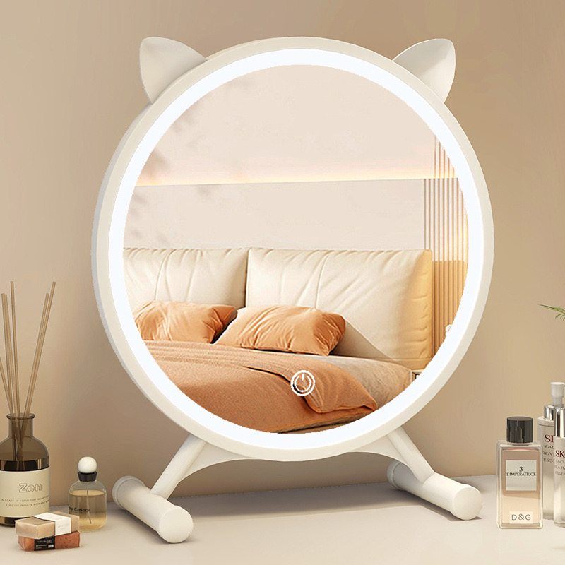 កញ្ចក់ឆ្លុះមុខ មានភ្លើង LED (30cm)