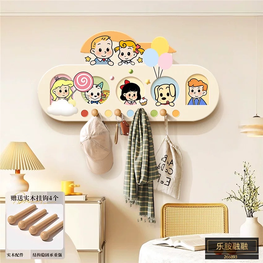 បន្ទះក្តារ​ បិទនៅជញ្ជាំង​ 4 hooks 30*60cm