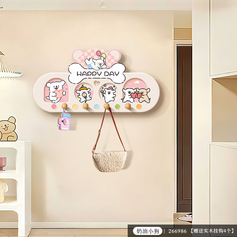 បន្ទះក្តារ​ បិទនៅជញ្ជាំង​ 4 hooks 30*60cm