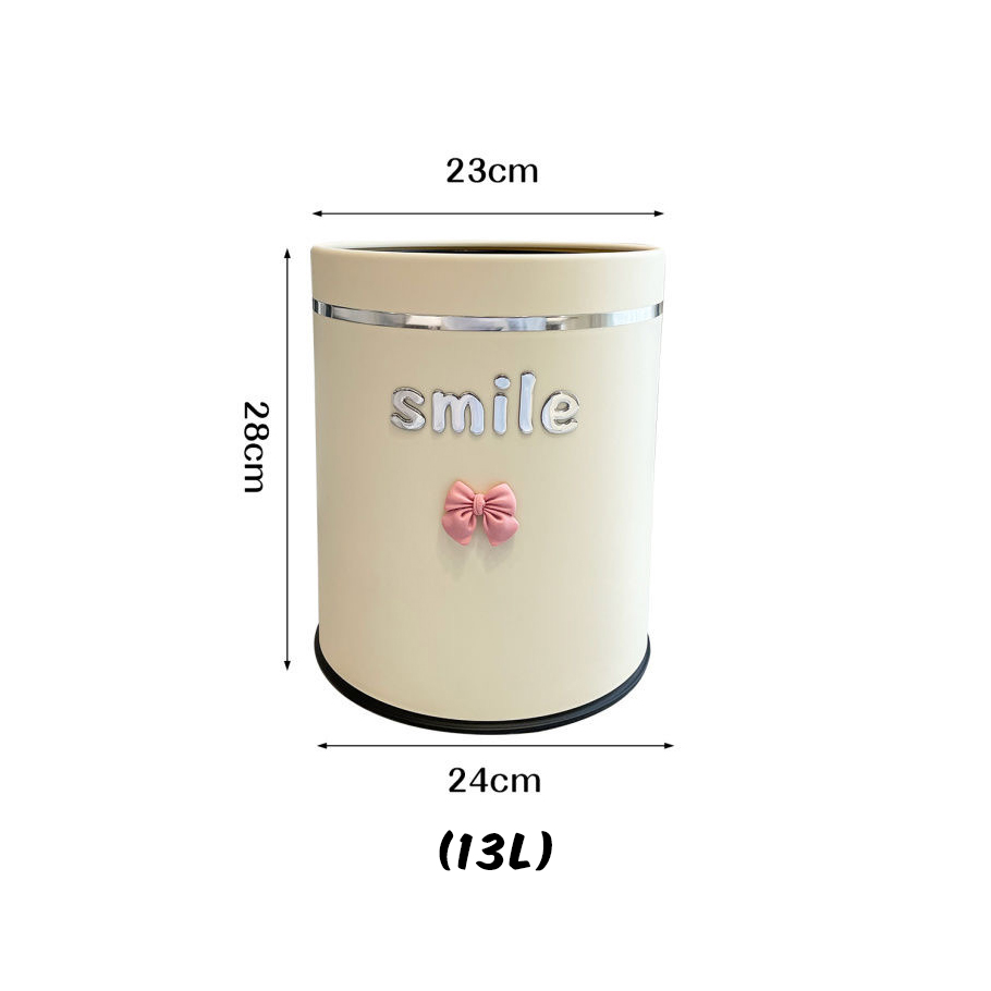 ធុងសំរាម 13L អត់កំរប (មានផ្កា +smile )