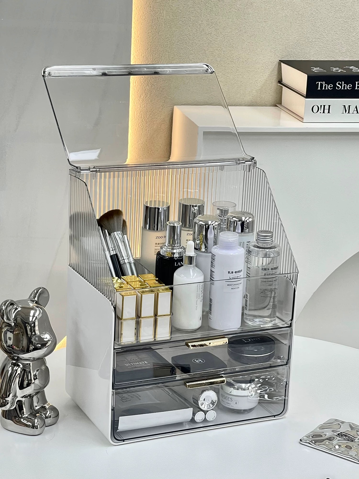 ទូដាក់ Skincare + ប្រអប់ដាក់ក្រេម