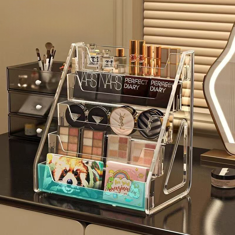 ធ្នើរថ្លាបញ្ឈរ សម្រាប់ដាក់ ទឹកអប់ ថ្នាំលាបក្រចក តូចៗ