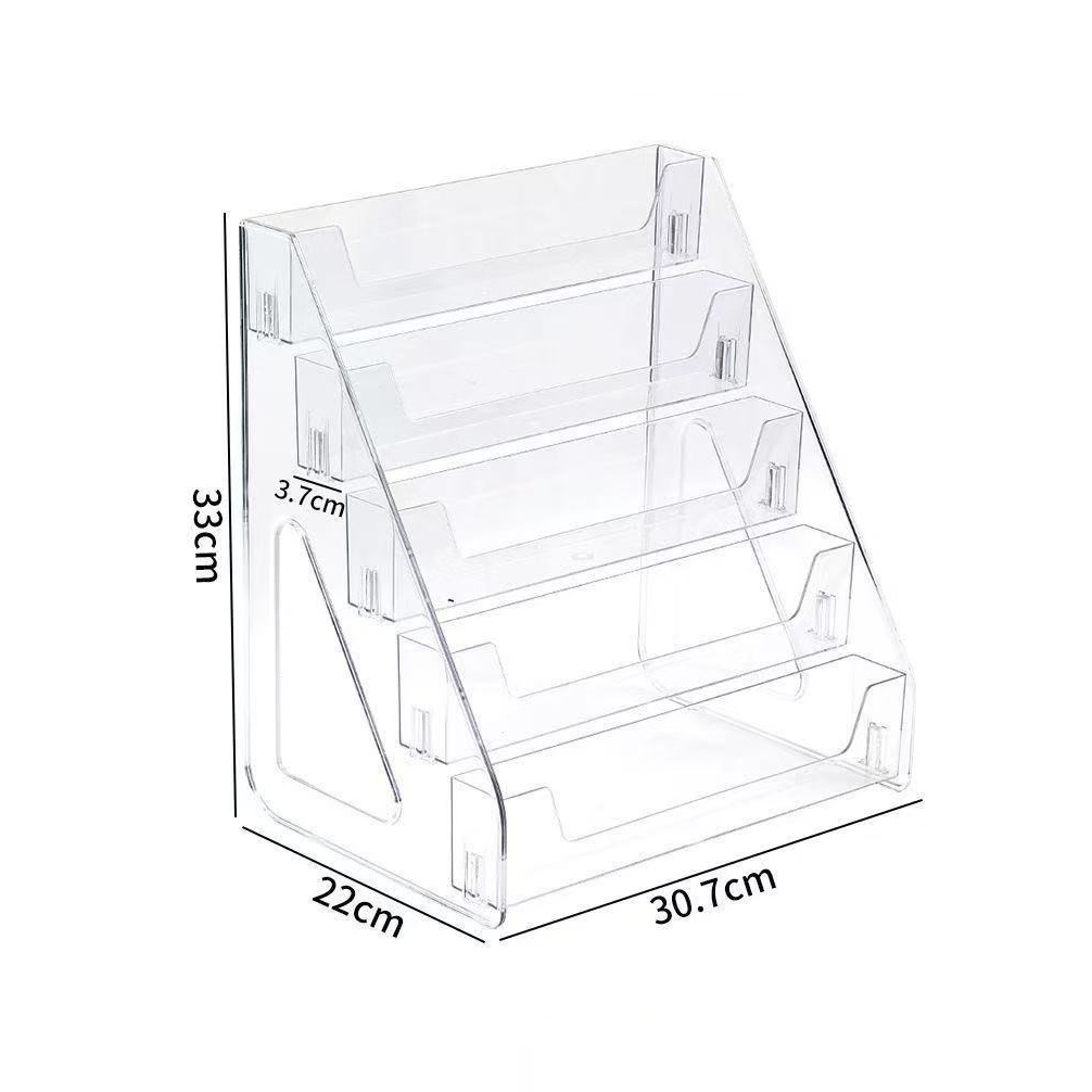 ធ្នើរថ្លាបញ្ឈរ សម្រាប់ដាក់ ទឹកអប់ ថ្នាំលាបក្រចក តូចៗ
