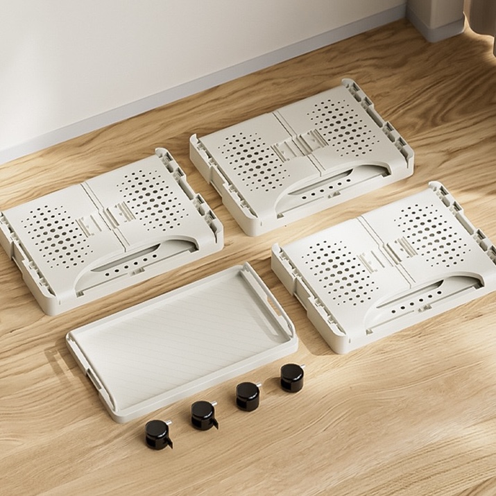 រទេះផ្ទុកអីវ៉ាន់មានកង់រុញ ៤ជាន់