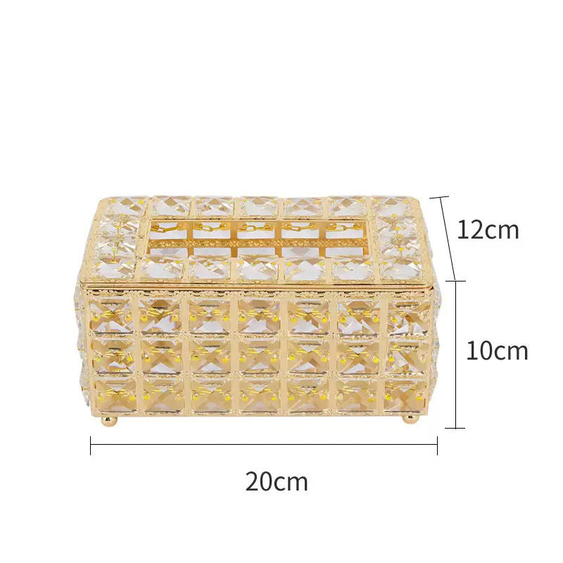 ប្រអ​ប់ដាក់ក្រដាស​ជូតមុខ​ គ្រីស្តាល់ថ្លា​ ប្រណិត