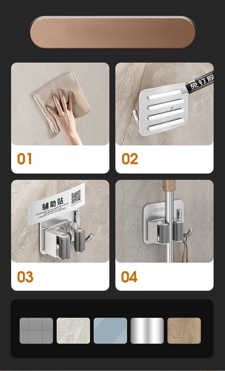 ទម្ពក់ព្យួរ​ដែកអុីណុក​ បិទជាប់ជញ្ជាំង