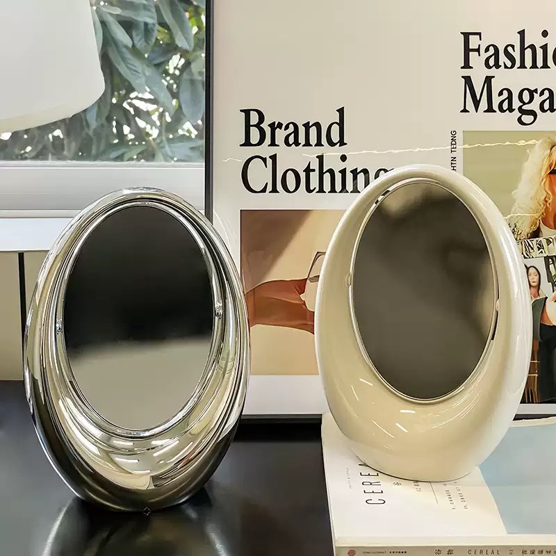 កញ្ចក់ឆ្លុះមុខរាងពងក្រពើ​ ក្រាស់ (កញ្ចក់សងខាង)