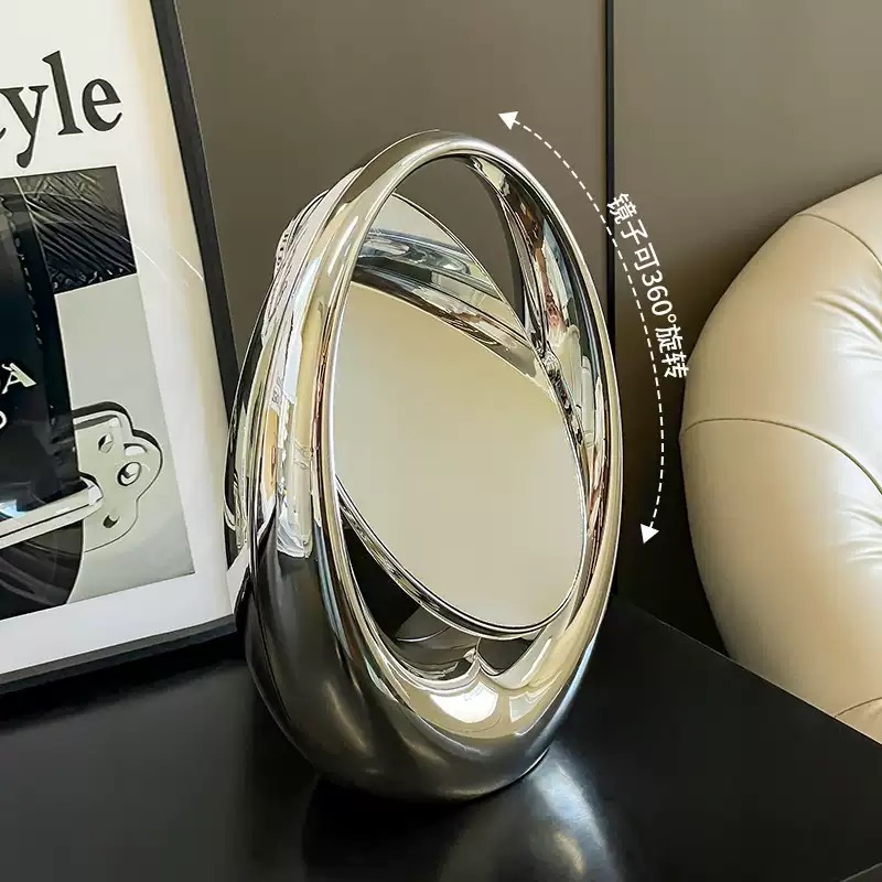 កញ្ចក់ឆ្លុះមុខរាងពងក្រពើ​ ក្រាស់ (កញ្ចក់សងខាង)