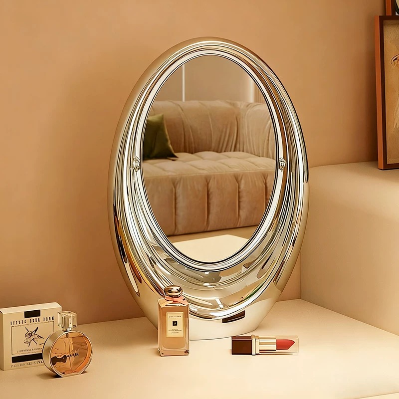 កញ្ចក់ឆ្លុះមុខរាងពងក្រពើ​ ក្រាស់ (កញ្ចក់សងខាង)