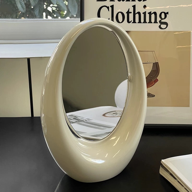 កញ្ចក់ឆ្លុះមុខរាងពងក្រពើ​ ក្រាស់ (កញ្ចក់សងខាង)