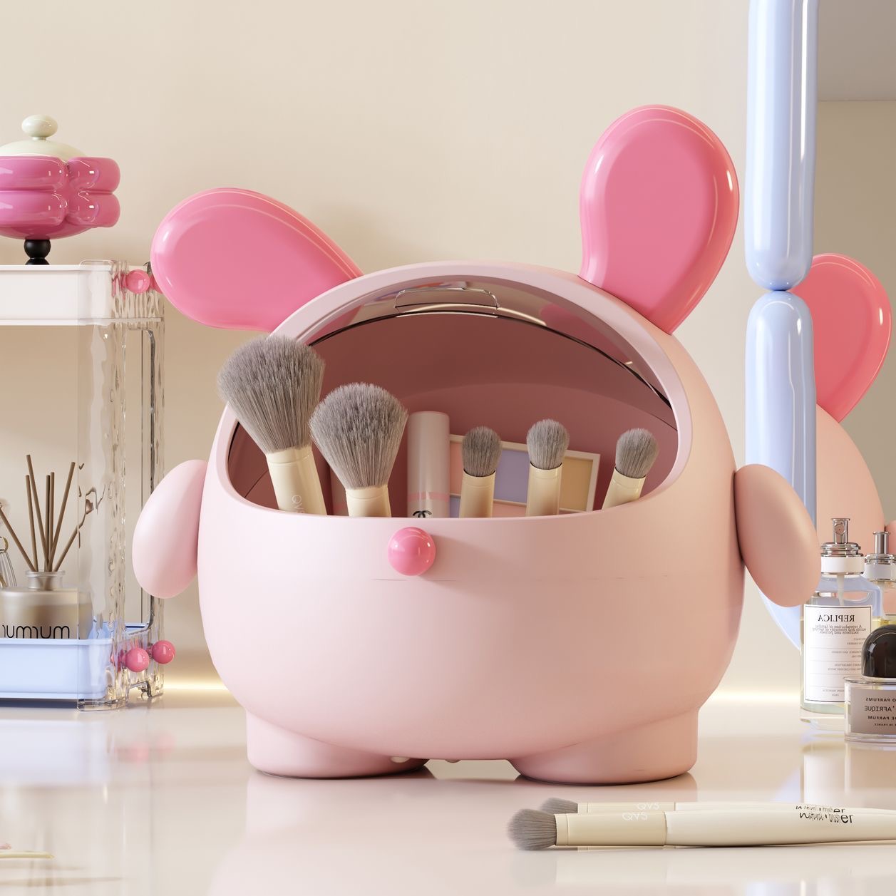 ប្រអប់ដាក់បូចង់សក់រូបទន្សាយ (Hair accessories box)