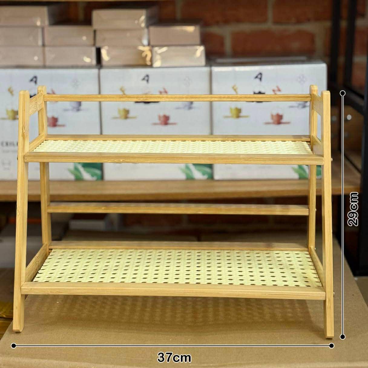 ធ្នើឈើសម្រាប់ដាក់ Sanwich Matcha (37cm)