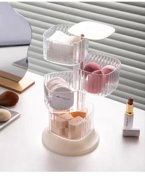 កំប៉ុងដាក់ម្សៅផាត់មុខជ្រុង 4ថ្នាក់ + Sticker