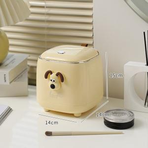 Mini trash can + dog sticker