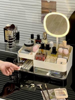 ប្រអប់ដាក់គ្រឿង makeup លើតុ មានភ្លើង និង កញ្ចក់ (SN210)