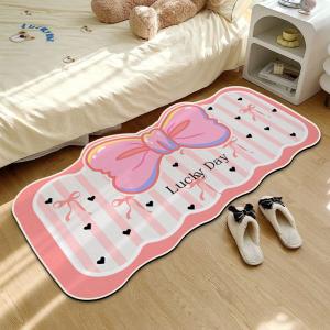 កម្រាលក្រាលក្នុងបន្ទប់គេង​ Pink bow + Lucky Day