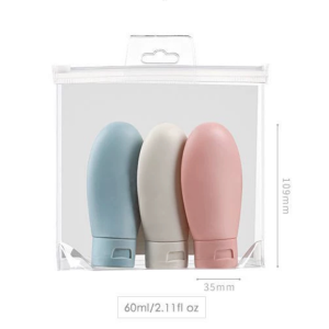 ដបដាក់សាប៊ូដុសខ្លួន ហ្វូមលាងមុខ សាប៊ូកក់សក់ (60ml)