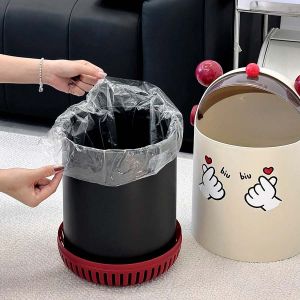 ធុងសម្រាម​ មានគំរបបិទបេីក​ ស្ទីឃ័រ​ biu biu double layer