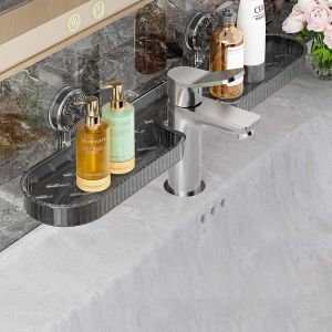 ធ្នើរជ័រថ្លា សម្រាប់ដាក់ដបសាប៊ូ​ ហ្វូមលាងមុខ