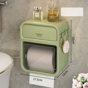 ប្រអប់ដាក់ក្រដាសក្នុងបន្ទប់ទឹក មានទំពក់