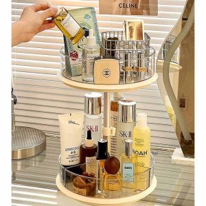 Rotating Lifting double-layer storage box