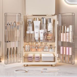 ទូដាក់គ្រឿងសម្អាងម៉ូតថ្មី មានទ្វាពីរ គំរបបិទបើកបាន