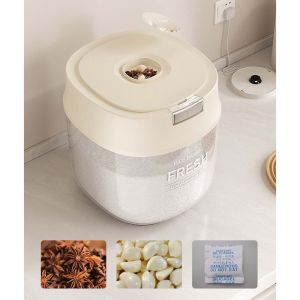 ធុងអង្ករ (Round) + ពែងវាល់អង្ករ