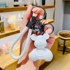 បន្តោងសោឡាន Creative Plaid Sitting Bear