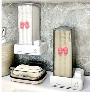 ប្រអប់ដាក់សំលីជូតមុខ ជ្រុង Automatic makeup cotton