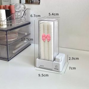 ប្រអប់ដាក់សំលីជូតមុខ ជ្រុង Automatic makeup cotton