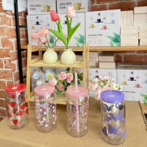 High-value plastic water bottle for girls with printed designs