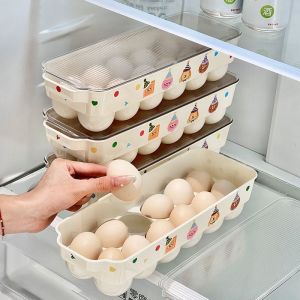 ប្រអប់ដាក់ពងទា គំរបថ្លា ដាក់បាន 12គ្រាប់ Food-grade egg storage box