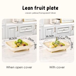 ចានជ័រសម្រាប់ដាក់ផ្លែឈើ នំ ចំនី​ កាហ្វេ គំរបថ្លា Covered​ fuit plate for coffee, candy, snack